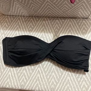 Black swim bikini top